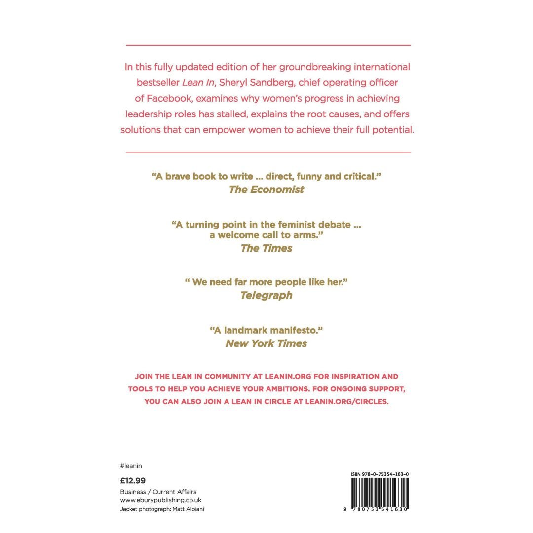 Lean In Women, Work, and the Will to Lead