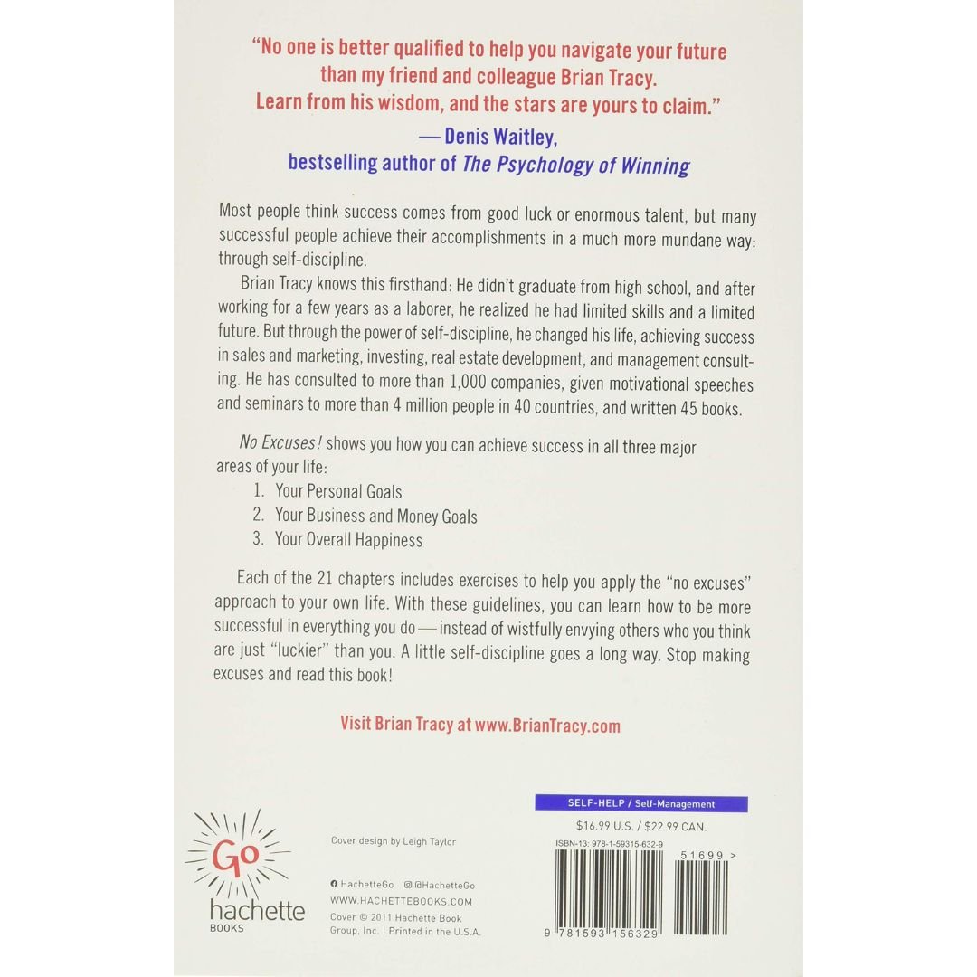 No Excuses! The Power of Self-Discipline