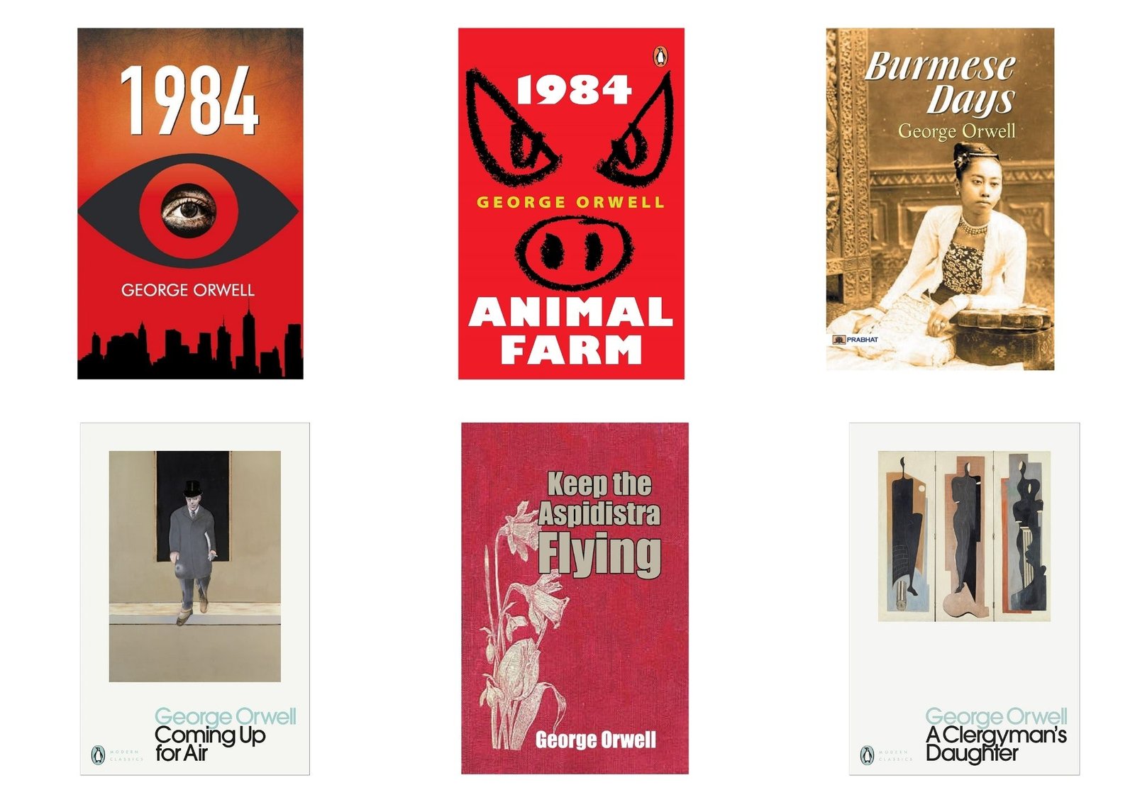 60% off on George Orwell collection : Box set of six Novels