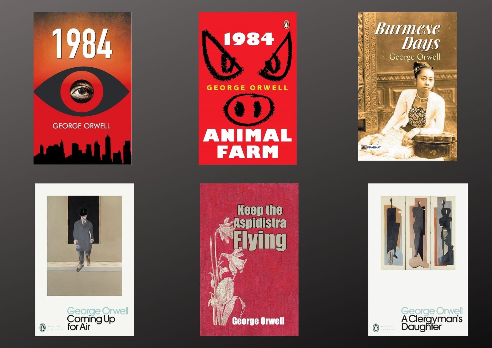 60% off on George Orwell collection : Box set of six Novels