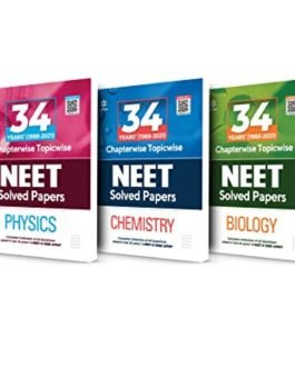 Combo for 34 Years Chapterwise Topicwise Solved Papers NEET Physics , Chemistry and Biology