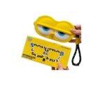 Cute Cartoon Eyes Silicone Mini Pouch with Keychain – For Mobile & Sunglasses Holder