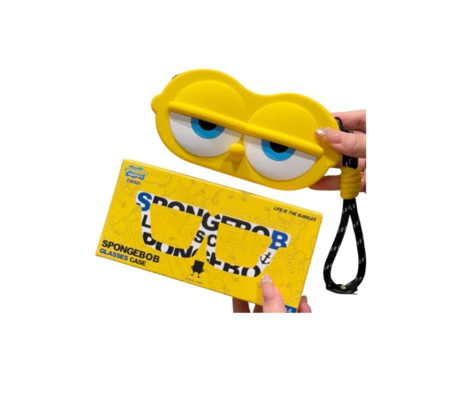 Cute Cartoon Eyes Silicone Mini Pouch with Keychain – For Mobile & Sunglasses Holder