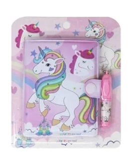 Magical Unicorn Pocket Diary For Kids - With Lock & Pen