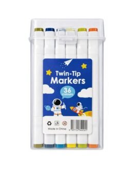 Twin-Tip Markers - 36 Colour Set (Dual Tip Art Makers)